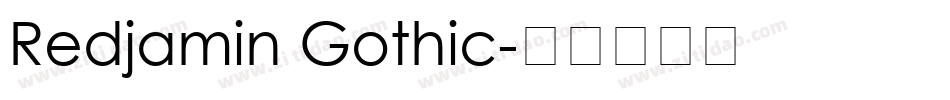 Redjamin Gothic字体转换